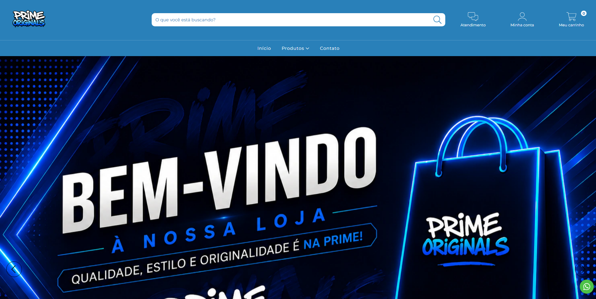 Prévia do site oficial Prime Originals